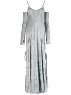 Andrea Ya'aqov Glove Detail Dress - Grey