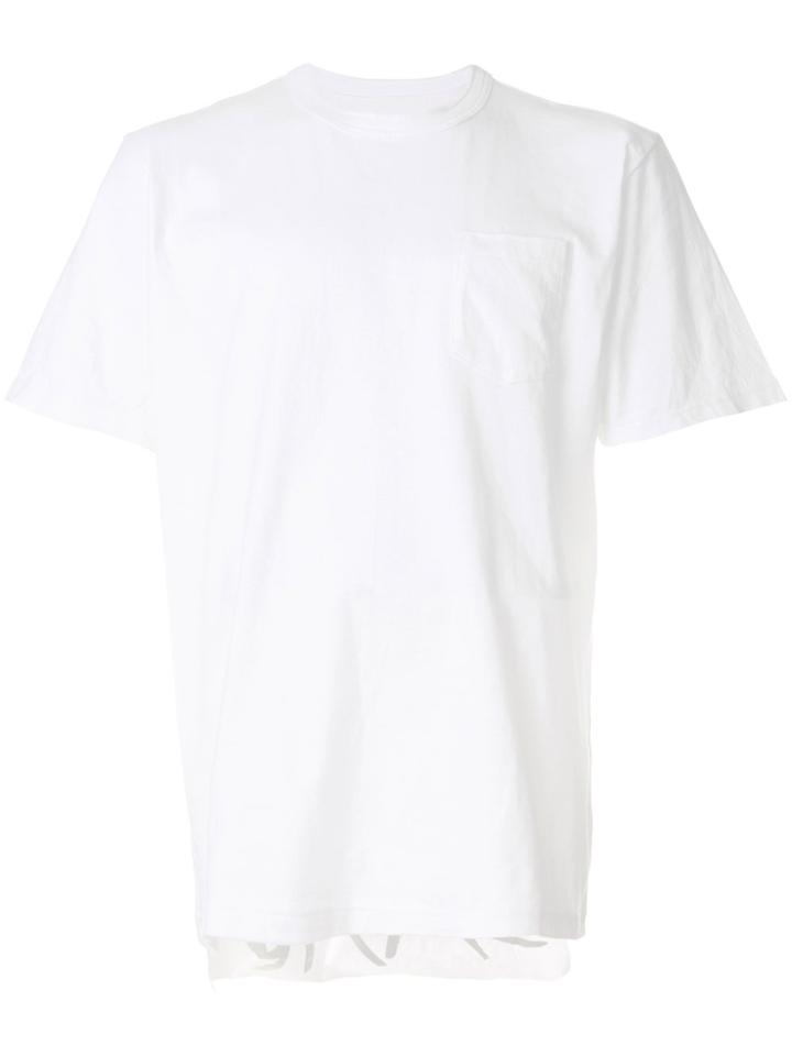 Sacai Rear Printed T-shirt - White