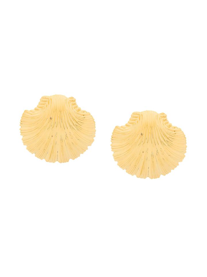 Atu Body Couture Shell Earrings - Metallic