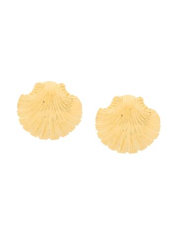 Atu Body Couture Shell Earrings - Metallic