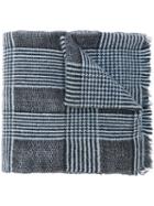 Eleventy - Plaid Scarf - Men - Cashmere/wool/silk - One Size, Blue, Cashmere/wool/silk