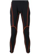 Versace Panelled Leggings, Men's, Size: 6, Black, Polyamide/spandex/elastane