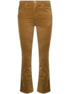 Ag Jeans Jodi Flared Cropped Jeans - Brown
