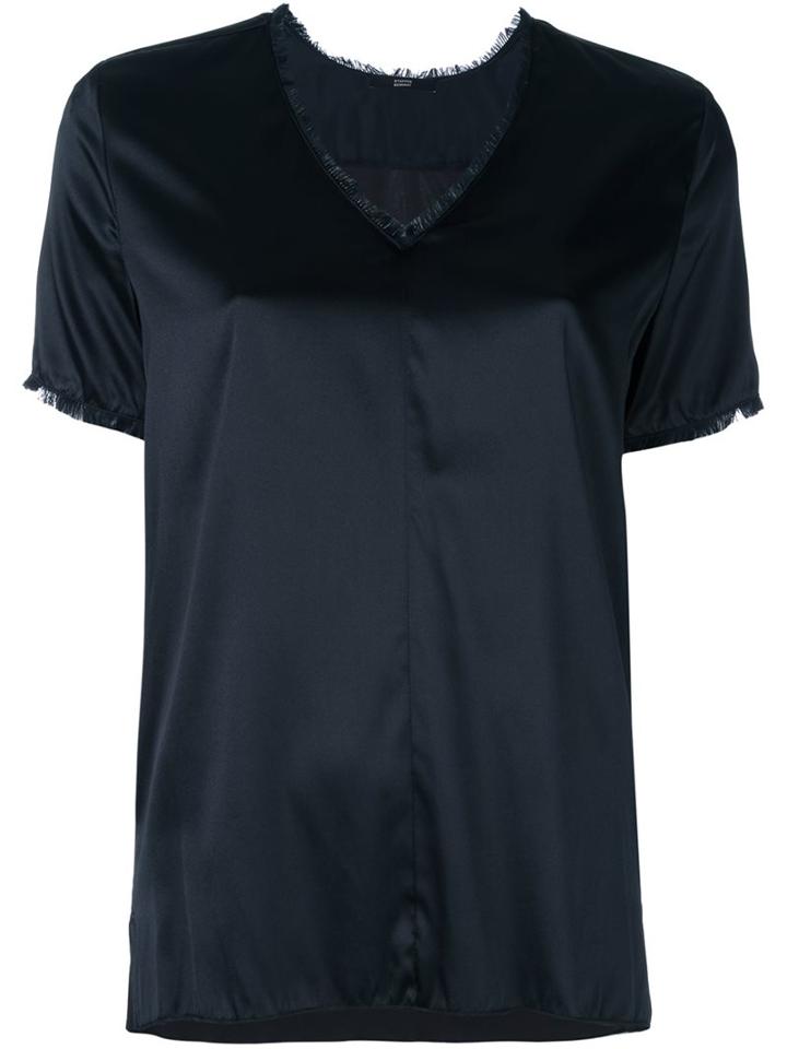 Steffen Schraut Glossy V Neck T-shirt
