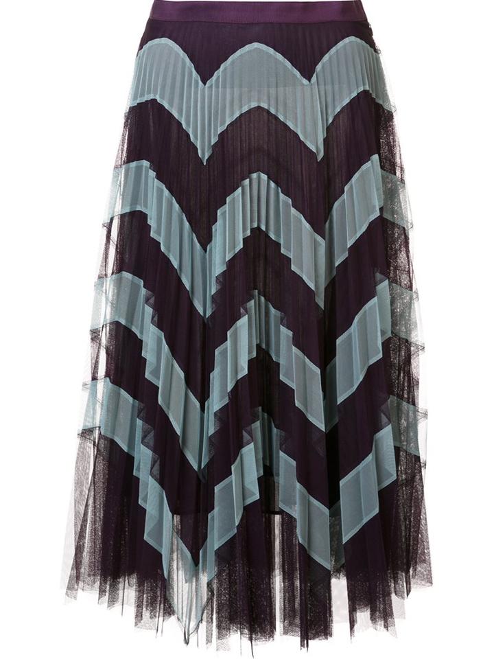 Mary Katrantzou Zig-zag Tulle Skirt
