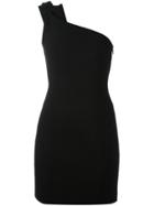 Saint Laurent One Shoulder Mini Dress - Black
