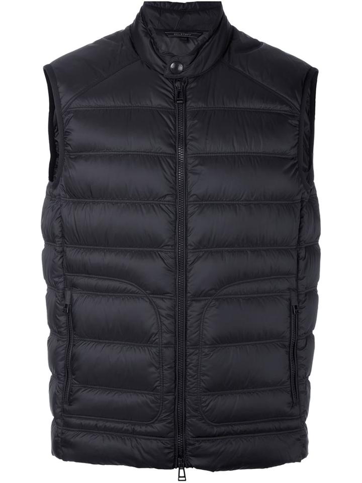 Belstaff Padded Gilet, Men's, Size: 46, Blue, Nylon/feather Down