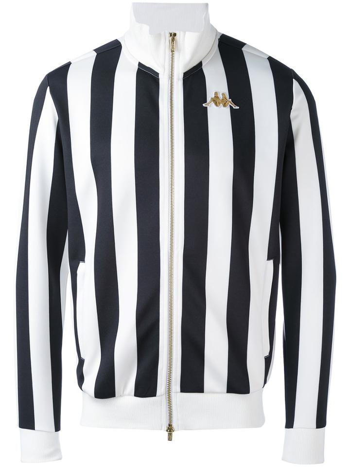 Kappa - Stripe Zipped Jacket - Men - Polyester - S, White, Polyester
