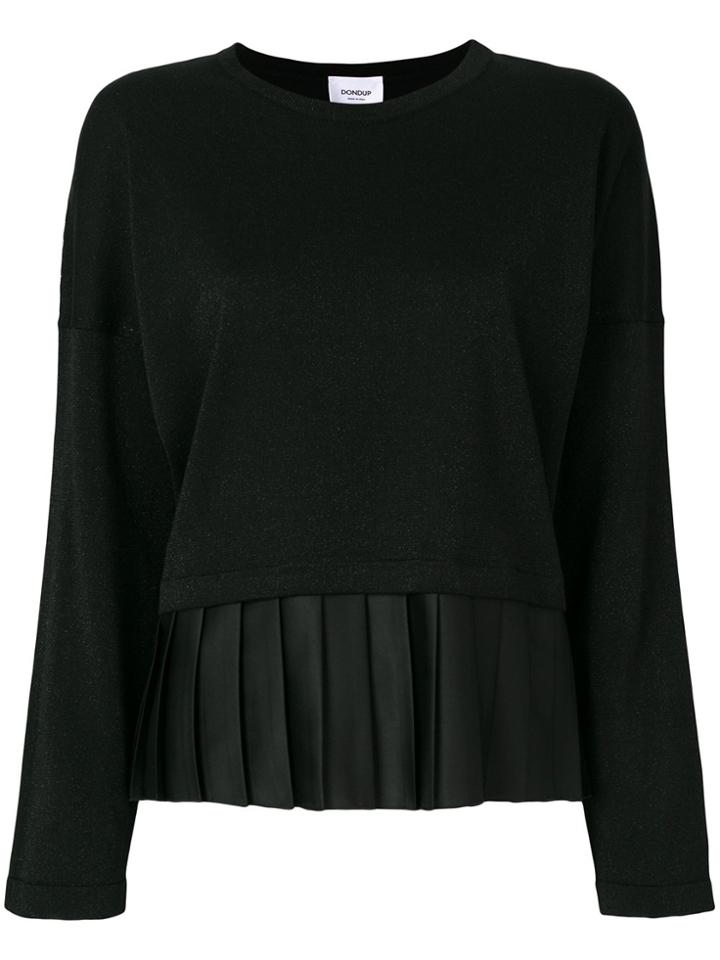 Dondup Crew Neck Lurex Sweater - Black
