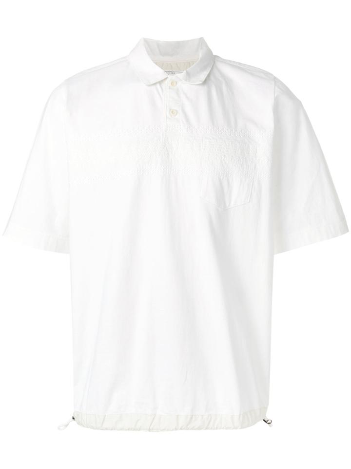Sacai Oversized Polo Shirt - White