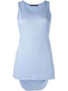 Haider Ackermann Ribbed Tank Top, Women's, Size: Xs, Blue, Cotton/cashmere