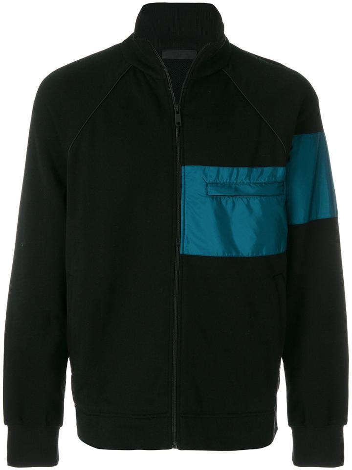 Prada Zipped Sweatshirt - Black