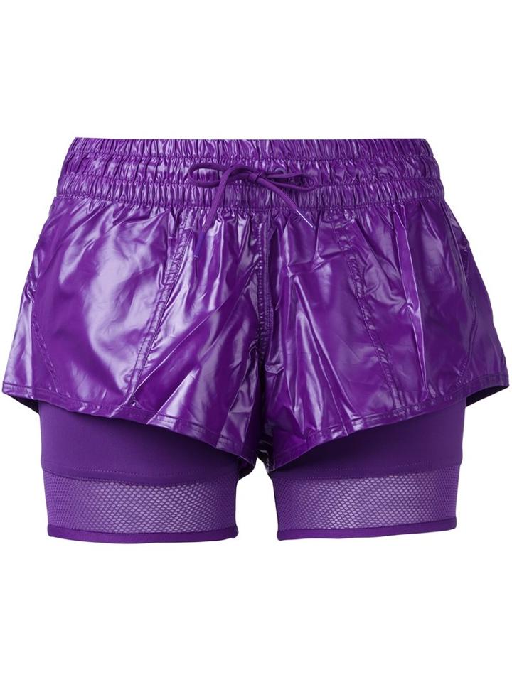 Adidas By Stella Mccartney Layered Running Shorts