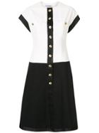 Chanel Pre-owned Two-tone Cc Dress - White