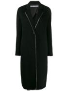Alexander Wang Exposed Zip Midi Coat - Black