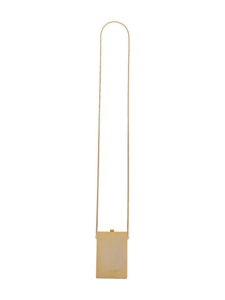 Ambush Card Case Pendant Necklace - Gold