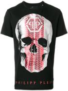 Philipp Plein Tyre Track Skull Print T-shirt - Black