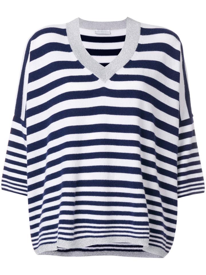 Giada Benincasa Cashmere Striped Sweater - White