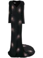 Stella Mccartney Crystal-embellished Firework Gown - Black
