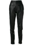 Christopher Kane Leather Trousers - Black
