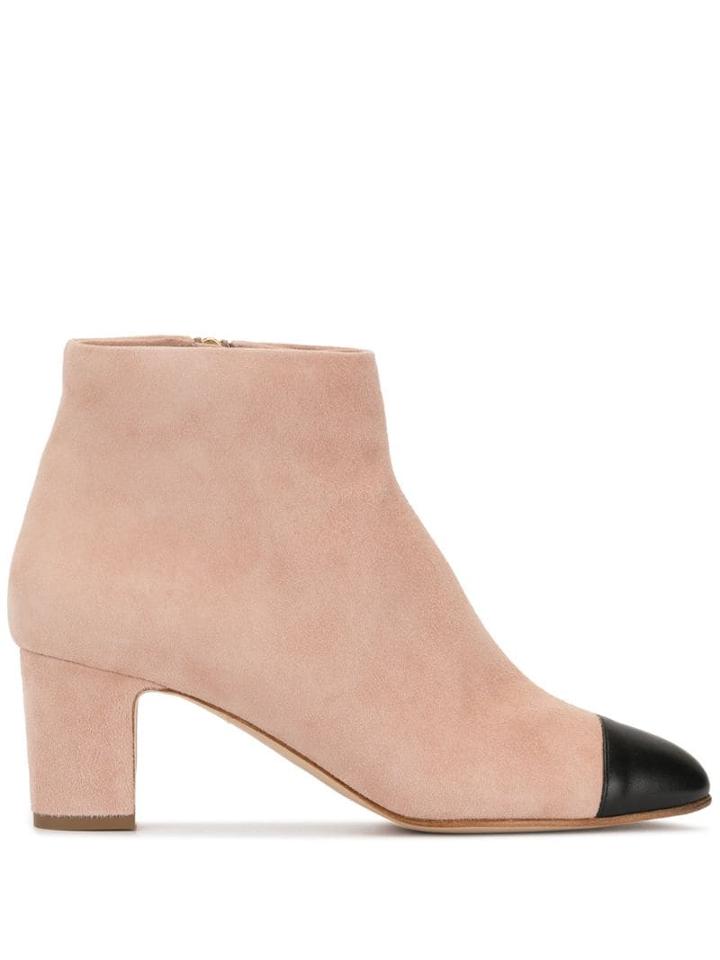 Rupert Sanderson Storm Leather Capped Suede Ankle Boot - White