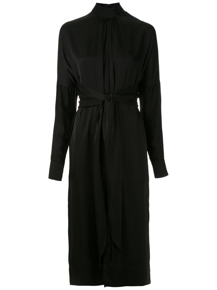 Framed Metrópolis Midi Dress - Black