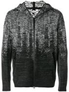 Saint Laurent Logo Patch Hooded Sweatshirt - Grey