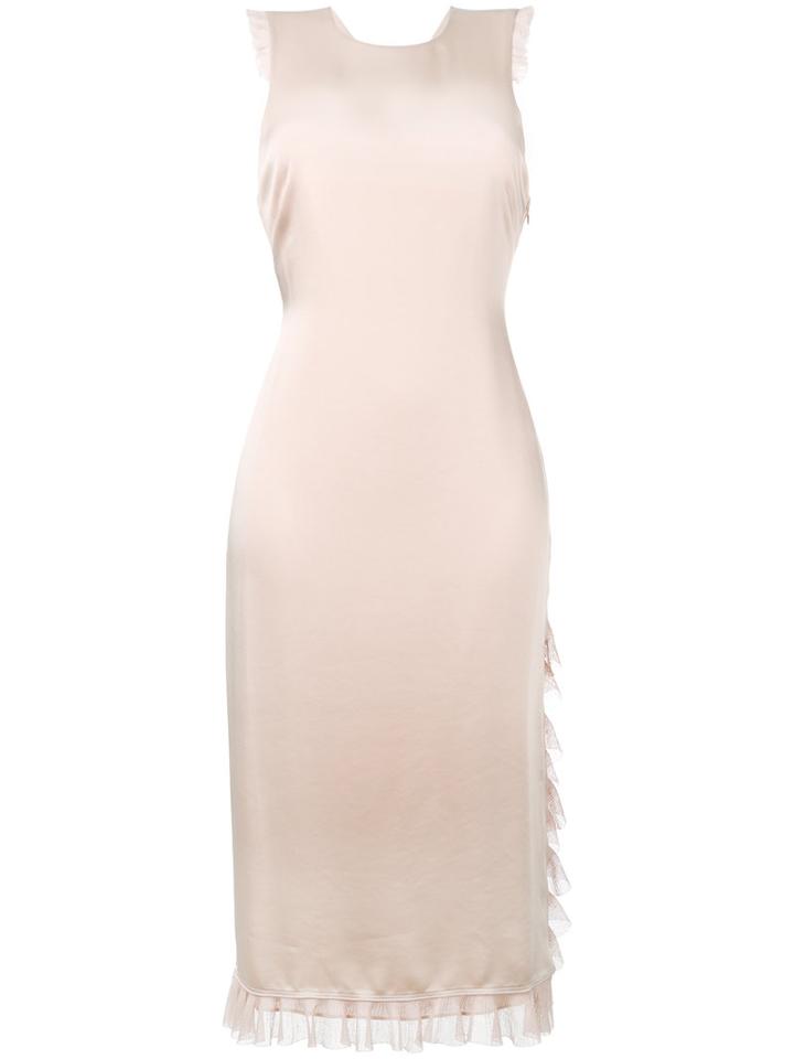 Elizabeth And James - Cross Back Cocktail Dress - Women - Polyester/acetate - 6, Nude/neutrals, Polyester/acetate