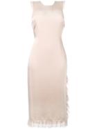 Elizabeth And James - Cross Back Cocktail Dress - Women - Polyester/acetate - 6, Nude/neutrals, Polyester/acetate
