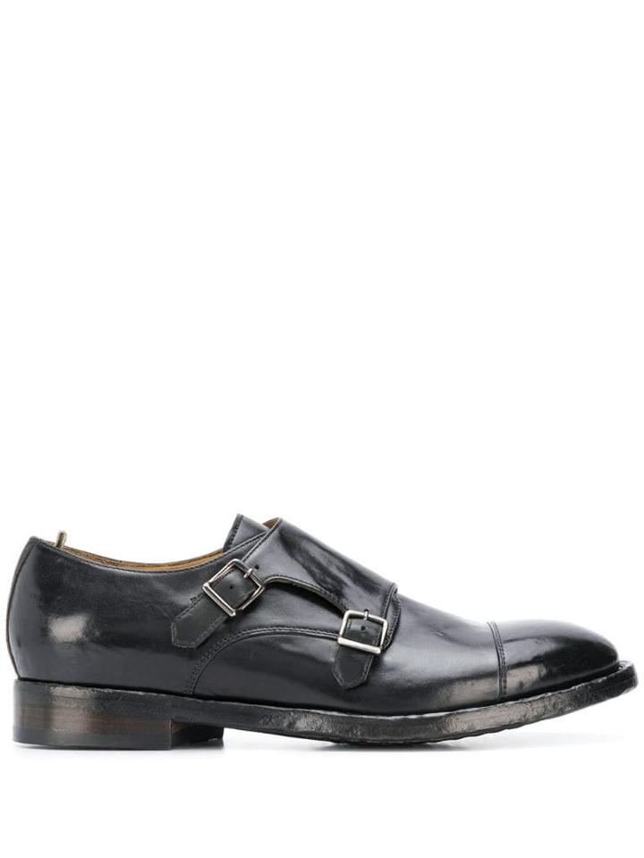 Officine Creative Emory Monk Strap Loafers - Black