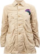 Undercover - Patched Military Jacket - Women - Cotton/linen/flax - 2, Nude/neutrals, Cotton/linen/flax