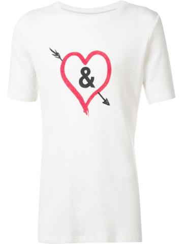 Judson Harmon Judson Harmon X Ampersand T-shirt, Adult Unisex, Size: Large, White, Viscose/wool