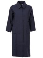 Yang Li Three-quarter Sleeve Coat, Women's, Size: 42, Blue, Polyester/spandex/elastane/wool