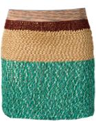 Missoni - Knitted Mini Skirt - Women - Silk/cotton/nylon/cupro - 42, Silk/cotton/nylon/cupro