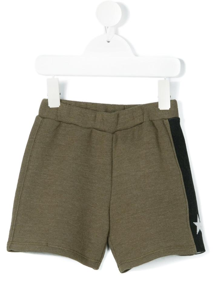 Douuod Kids - Star Panel Knit Shorts - Kids - Cotton - 3 Yrs, Toddler Boy's, Green