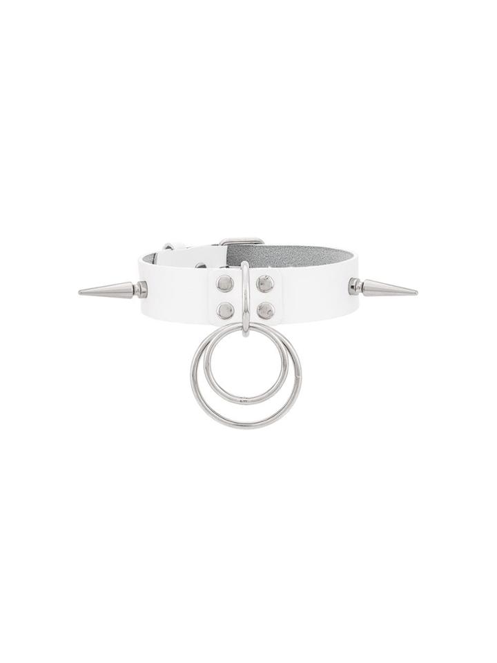 Junya Watanabe Spiked Choker Necklace - White