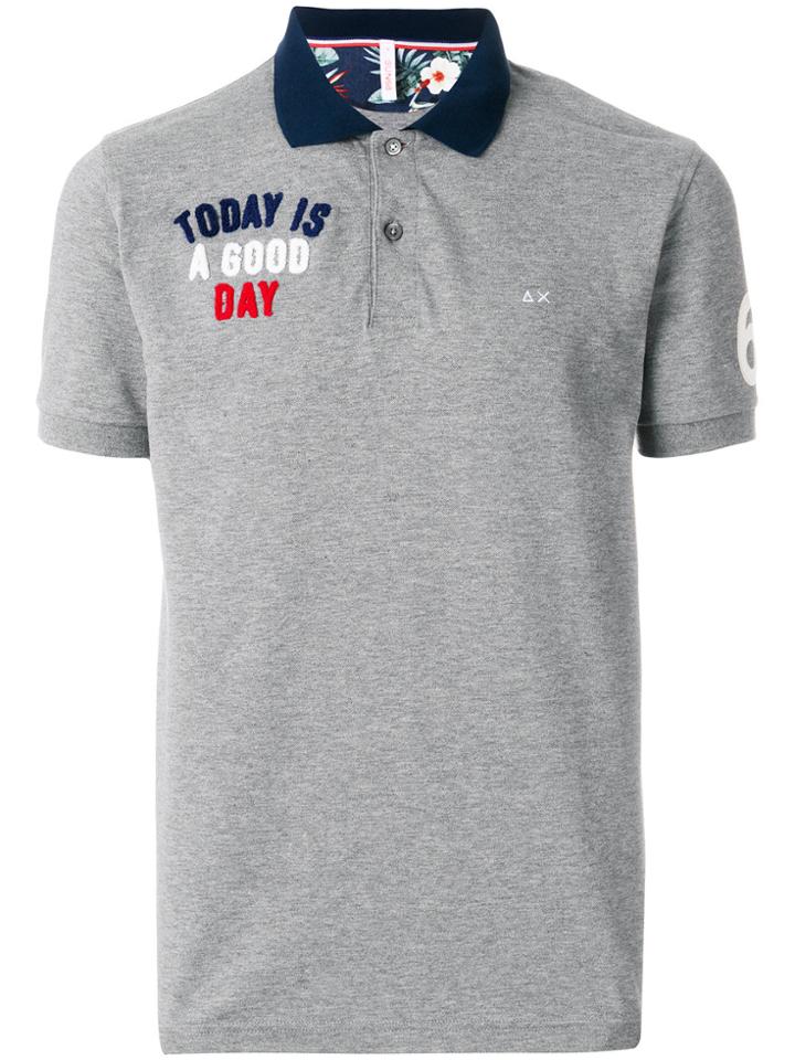Sun 68 Good Day Polo Shirt - Grey