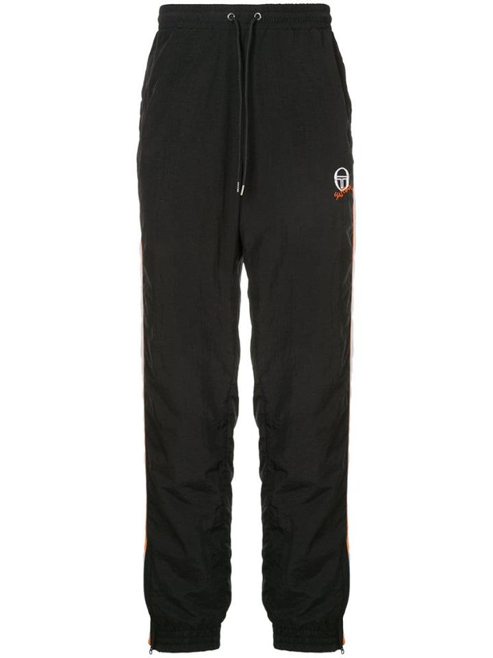 Selfmade By Gianfranco Villegas Logo Stripe Track Pants - Black