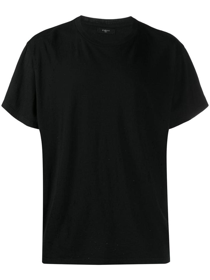 Amiri Logo Print Crew Neck T-shirt - Black
