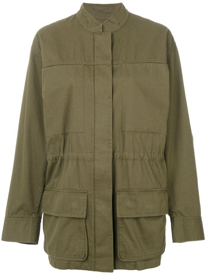 T By Alexander Wang Oversized Military Jacket - Green