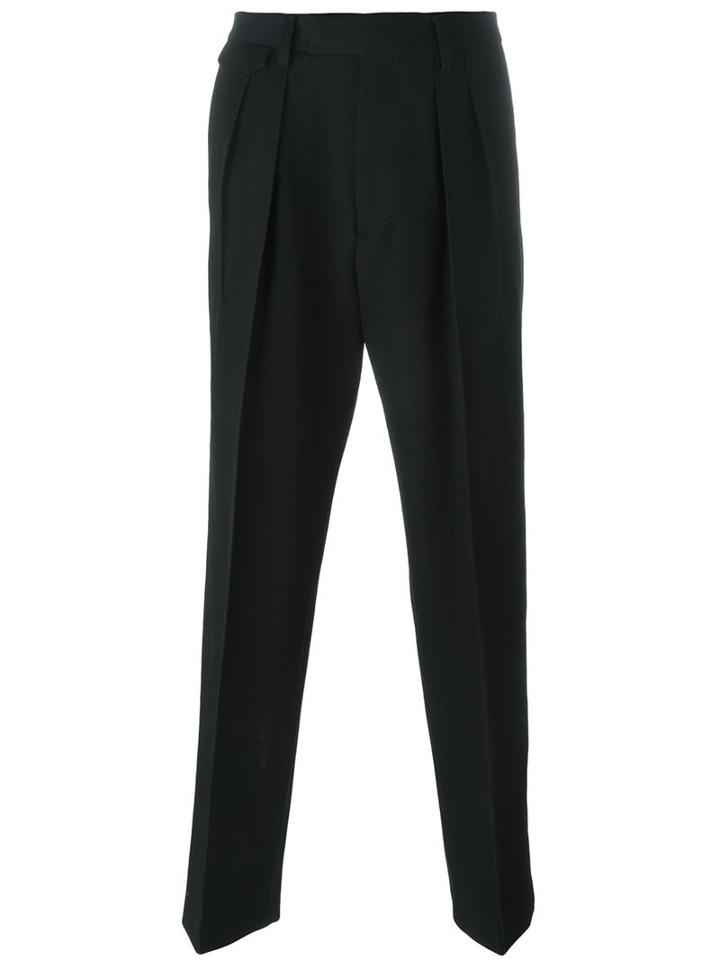 Kris Van Assche 'ticket' Pleated Tapered Trousers