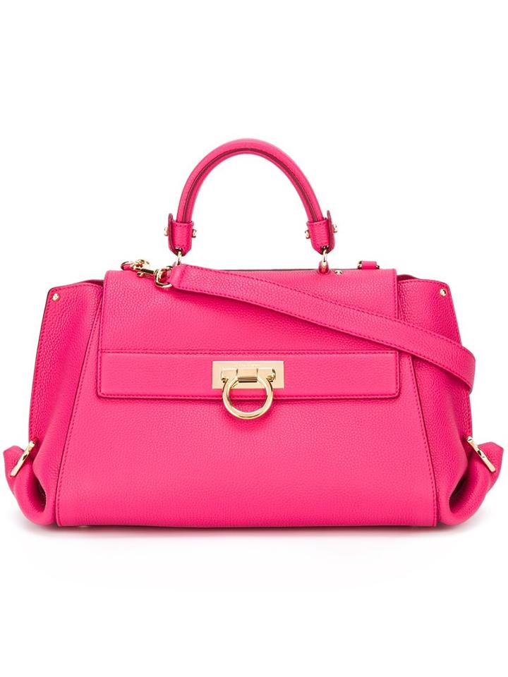Salvatore Ferragamo 'sofia' Tote, Women's, Pink/purple