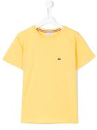 Lacoste Kids Teen Round Neck T-shirt - Yellow & Orange
