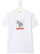 Paul Smith Junior Teen Zebra Print T-shirt - White