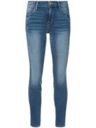 Frame Denim High Waisted Skinny Jeans - Blue