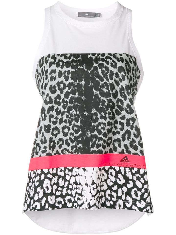 Adidas By Stella Mccartney Essentials Leopard Tank Top - White