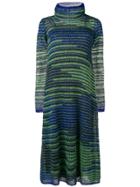 M Missoni Long Knitted Dress - Blue