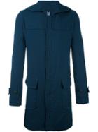 Comme Des Garçons Shirt Pocket Detail Coat, Men's, Size: Medium, Blue, Polyester