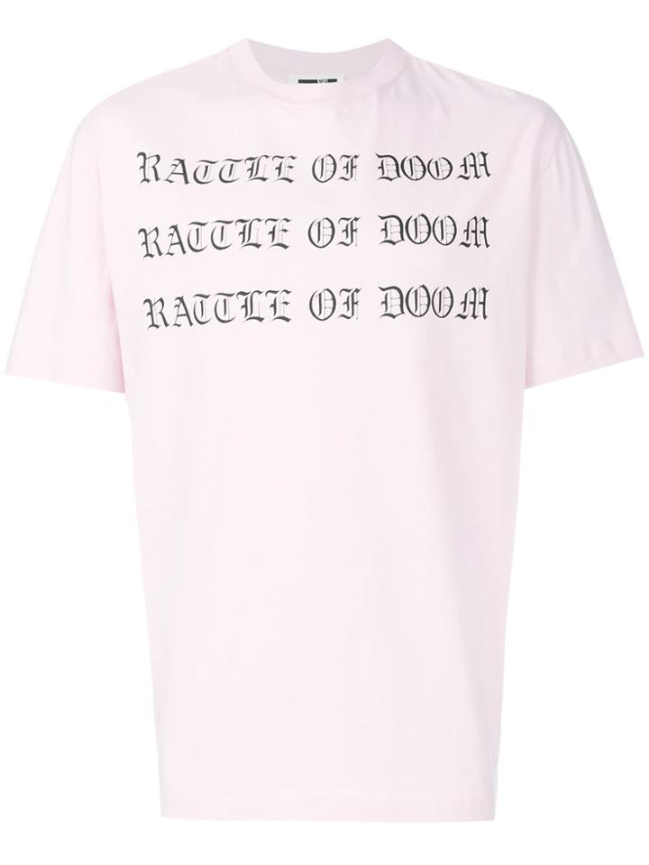 Mcq Alexander Mcqueen Battle Of Doom T-shirt - Pink & Purple