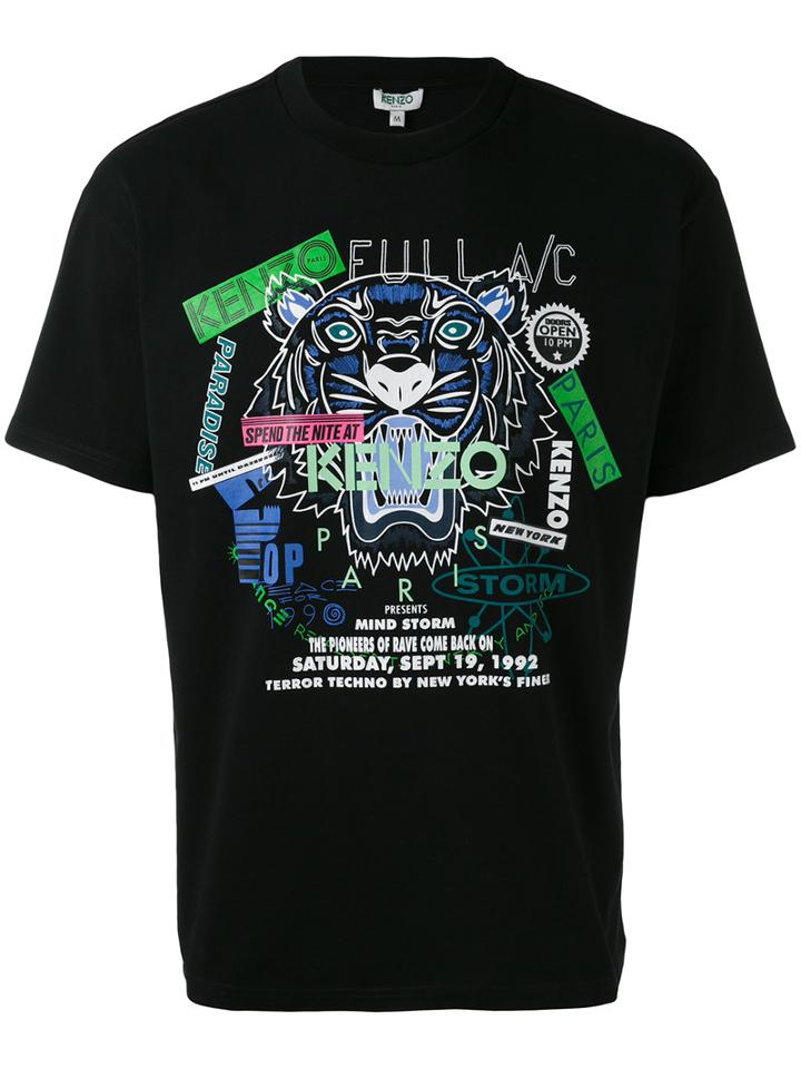 Kenzo - Tiger Print T-shirt - Men - Cotton - S, Black, Cotton